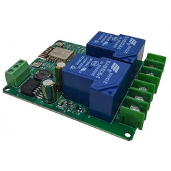 Moduł przekaźnika WiFi 2-kanałowy 30A ESP-12F płytka rozwojowa DC7-28V/5V ESP8266